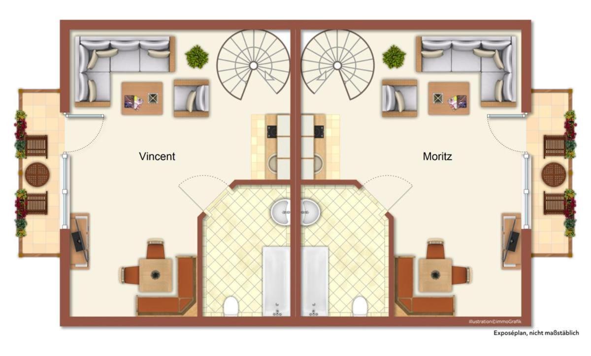 Haus Vier Freunde, Vincent Apartment Rostock Exterior photo